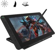 huion kamvas 13 android support graphics drawing tablet monitor with full laminated screen, battery-free stylus, 8192 pressure sensitivity, tilt, 8 express keys, adjustable stand - 13.3 inch, black, 2020 edition logo