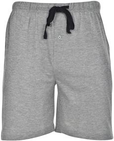 img 3 attached to 👖 Hanes Men's Tagless Heather Grey Drawstring Sleep & Lounge Chambrey Clothing