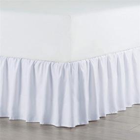 img 2 attached to 🛏️ Full Size Martex Basic Ruffled Platform Bed Skirt (Assorted Colors) - Enhanced for SEO