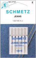 🧵 high-quality euro-notions 1712 jean & denim machine needles - size 16/100, pack of 5 logo