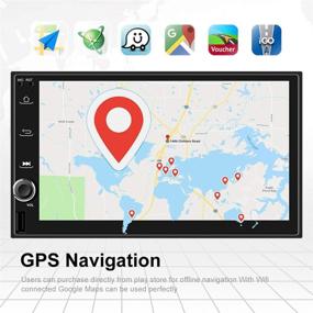 img 3 attached to 🚗 7 Inch HD Touch Screen Android Car Stereo with Navigation, Bluetooth, FM, GPS, WiFi, USB, Mirror Link, Split Screen, and Backup Camera