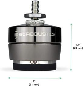 img 2 attached to Изоляционные ножки для акустических систем и сабвуферов IsoAcoustics Gaia Series (Gaia II, макс. 120 фунтов) - Набор из 4 шт.: Повышение качества звука с улучшенной стабильностью.