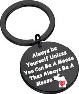 🦌 lqri moose gift: unleash your inner moose with this keychain for moose lovers and whisperers logo