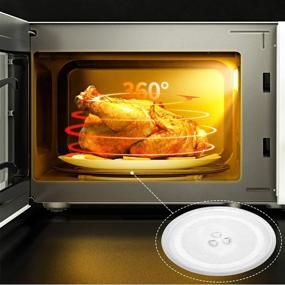 img 1 attached to 🍽️ Universal 10.6"/270mm Small Microwave Glass Plate Replacement – Round Cooking Tray for Microwaves