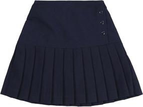 img 4 attached to 👗 ToBeInStyle Girls' Uniform Skirt Button - Girls' Clothing Skirts & Skorts