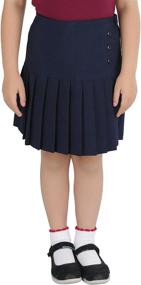 img 2 attached to 👗 ToBeInStyle Girls' Uniform Skirt Button - Girls' Clothing Skirts & Skorts