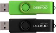 флеш-накопитель deekoo 32 гб - 2 шт. флешки usb 2.0, память на колышке, смешанные цвета: черный, зеленый логотип