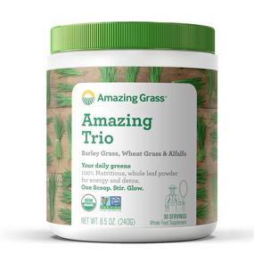 img 4 attached to 🌱 Revitalizing Greens Trio: Wheatgrass, Alfalfa, & Barley Grass Power Blend - 30 Servings