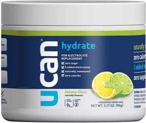 img 3 attached to 🍋 UCAN Keto Electrolyte Powder - Sugar-Free Lemon-Lime Hydration Powder - Gluten-Free, Non-GMO, Vegan - 30 Servings Jar, Zero Carbs & Calories