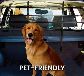 img 2 attached to 🚗 Zento Deals Adjustable Black Vehicle Pet Barrier Fence: Secure Your Car with Ease (27" to 45")