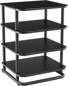 img 4 attached to 🔌 Sanus AV Media Stand: Enhanced Cable Management & Adjustable Feet - High Capacity - 400lbs Holding Capacity for Audio/Video Components - Quick 15-Minute Installation - Inclusive of All Necessary Hardware