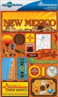 🌵 discover the splendors of new mexico with reminisce jet setters 2 3-dimensional sticker logo