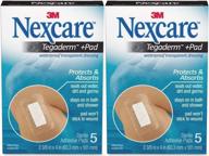 🩹 nexcare absolute waterproof premium adhesive pad, 2-3/8 x 4 inches, 5-count pack (2 packs) логотип