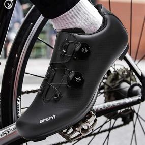 img 1 attached to Cycling Bicycle Mountain Compatible Cleats 39 Men's Shoes in Athletic