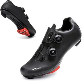 img 4 attached to Cycling Bicycle Mountain Compatible Cleats 39 Men's Shoes in Athletic