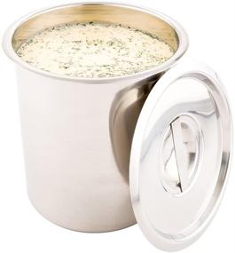 img 1 attached to 🍲 Met Lux 3.5 Quart Bain Marie: Corrosion-Resistant Stainless Steel Food Pot for Hot/Cold Food - Ideal for Serving/Storage - Lid Sold Separately - Restaurantware