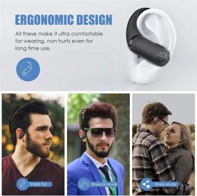 img 1 attached to 🎧 Беспроводные спортивные наушники WixGear: Bluetooth 5.0 наушники с датчиком касания, глубоким басом, 30 часов воспроизведения, защитой от пота и микрофоном