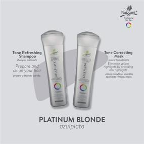 img 3 attached to 🌟 Naissant Professional Hair Treatment Mask: Color Depositing, Intensifying Highlights, and Tone Correction for Platinum Blonde and Azul Plata Hair. No Salt, Paraben, or Ammonia