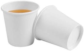 img 2 attached to 🥤 Multi-purpose White Paper Cups - Bathroom, Coffee, Mouthwash, Flavoring - Set of 300 (2oz)