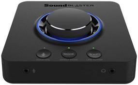 img 4 attached to Enhance Your Audio Experience with the Creative 70SB181000000 Sound Blaster X3 Digital Audio Converter - Black