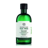 🌿 the body shop tea tree skin clearing face wash, 13.5 fluid ounce (vegan) logo