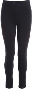 img 3 attached to Nautica School Uniform Sensory Friendly Legging Girls' Clothing for Leggings