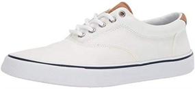 img 4 attached to Classic Sperry Striper CVO Canvas in White - Timeless Style and Comfort