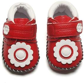 img 4 attached to 👶 Коврики-тапочки для ползания мальчиков BEBARFER Moccasins в виде туфель-тапочек