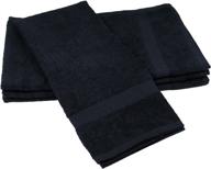 towels by doctor joe (dbs-16273-blki-6ea-6pk) safe-2-bleach deep black 16&#34 logo