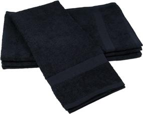 img 1 attached to Towels By Doctor Joe (DBS-16273-BLKI-6EA-6PK) Safe-2-Bleach Deep Black 16&#34