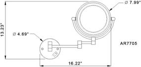 img 1 attached to 💄 Nameeks Glimmer Double Face Round LED 5x Magnification Makeup Mirror - Chrome Finish