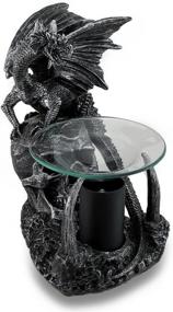 img 2 attached to 🐉 Gothic Dragon Obsidian Magma Electric Oil and Wax Warmer with Stunning Illumination