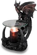 🐉 gothic dragon obsidian magma electric oil and wax warmer with stunning illumination логотип