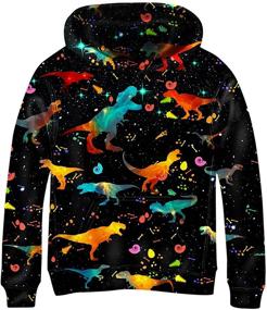 img 3 attached to Kayolece Sweatshirt Colorful Graphic Children Boys' Clothing in Fashion Hoodies & Sweatshirts