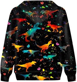 img 2 attached to Kayolece Sweatshirt Colorful Graphic Children Boys' Clothing in Fashion Hoodies & Sweatshirts