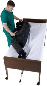 img 3 attached to 🛏️ Patient Aid Positioning Sheet with Handles 40" x 36" for Easy Patient Transfers, Turning, and Repositioning in Beds - Ideal for Hospitals and Home Care, Assisting Elderly and Disabled Patients - Up to 400lb Capacity