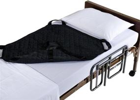 img 1 attached to 🛏️ Patient Aid Positioning Sheet with Handles 40" x 36" for Easy Patient Transfers, Turning, and Repositioning in Beds - Ideal for Hospitals and Home Care, Assisting Elderly and Disabled Patients - Up to 400lb Capacity