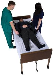 img 2 attached to 🛏️ Patient Aid Positioning Sheet with Handles 40" x 36" for Easy Patient Transfers, Turning, and Repositioning in Beds - Ideal for Hospitals and Home Care, Assisting Elderly and Disabled Patients - Up to 400lb Capacity