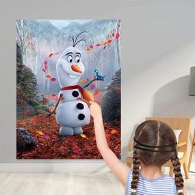 img 3 attached to 🎉 Nidezon Frozen Party Games, Pin The Nose on Olaf, 36 PCS Nose Stickers for Boys and Girls, Ideal for Frozen Theme Parties and Birthday Gifts