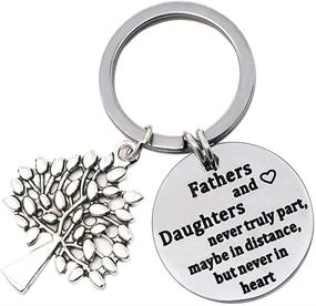 img 2 attached to Birthday Keychain Christmas Daughter Fathers Daughters