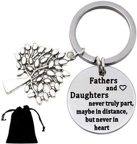 img 4 attached to Birthday Keychain Christmas Daughter Fathers Daughters