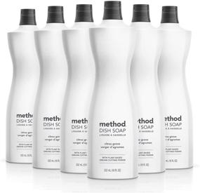 img 4 attached to 🍋 Method Citrus Grove Dish Soap - 18 Ounce (6 pack), Packaging May Vary