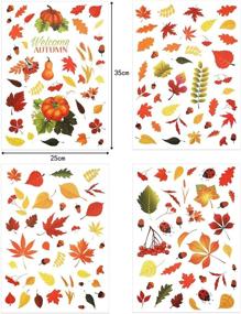 img 3 attached to Pieces Stickers Thanksgiving Pumpkin Decorations Home Decor