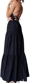 img 4 attached to Womens Summer Strappy Backless Evening Women's Clothing in Dresses