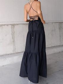 img 1 attached to Womens Summer Strappy Backless Evening Women's Clothing in Dresses