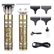 💇 professional men's hair clippers - barber hair trimmer cutting kit, usb rechargeable beard trimmer with zero-gap precision blades for wet/dry shaving logo