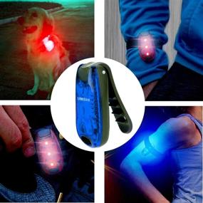 img 1 attached to 🚴 4-Pack LED Safety Light Strobe Lights: Daytime Running & Night Visibility for Bicycles, Kids, Pets & Runners