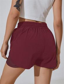 img 2 attached to 🏃 BMJL Women's Running Shorts: Pocket Sporty Workout Shorts with High Waistband, Elastic Waist, and Gym Athletic Pants