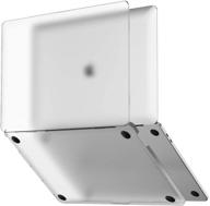 👻 matte clear ghostshell frost hardshell case for macbook pro 13" 2020+ - uppercase logo