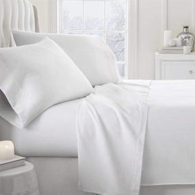 img 4 attached to 🛏️ AMAY 500 Thread Count Sheet Set: 100% Egyptian Cotton, Deep Pocket King/Standard Size, White Solid - Fitted Sheet, Flat Sheet, Pillow Cases